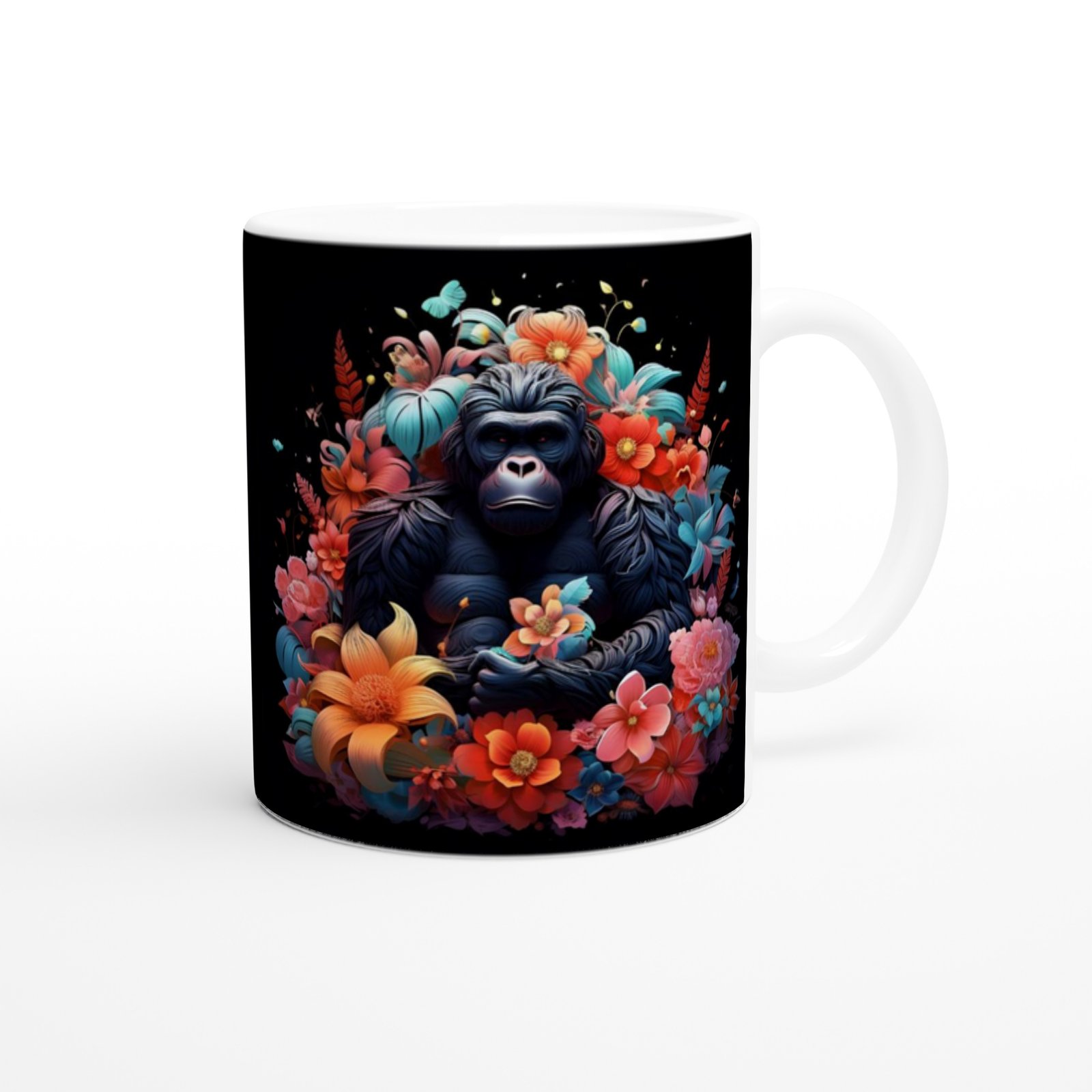 Çiçeklerin Efendisi Goril Kupa Bardak - 3