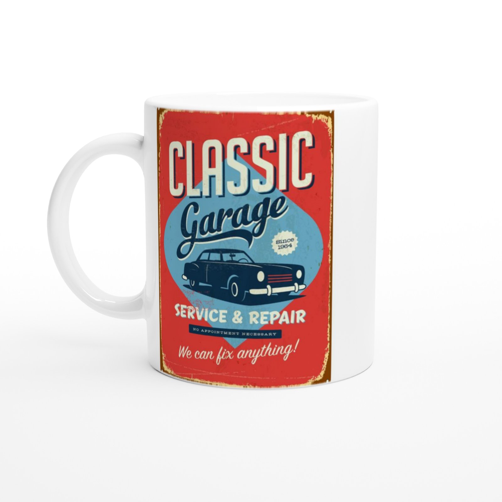 Classic Garage Servis Temalı Retro Kupa Bardak