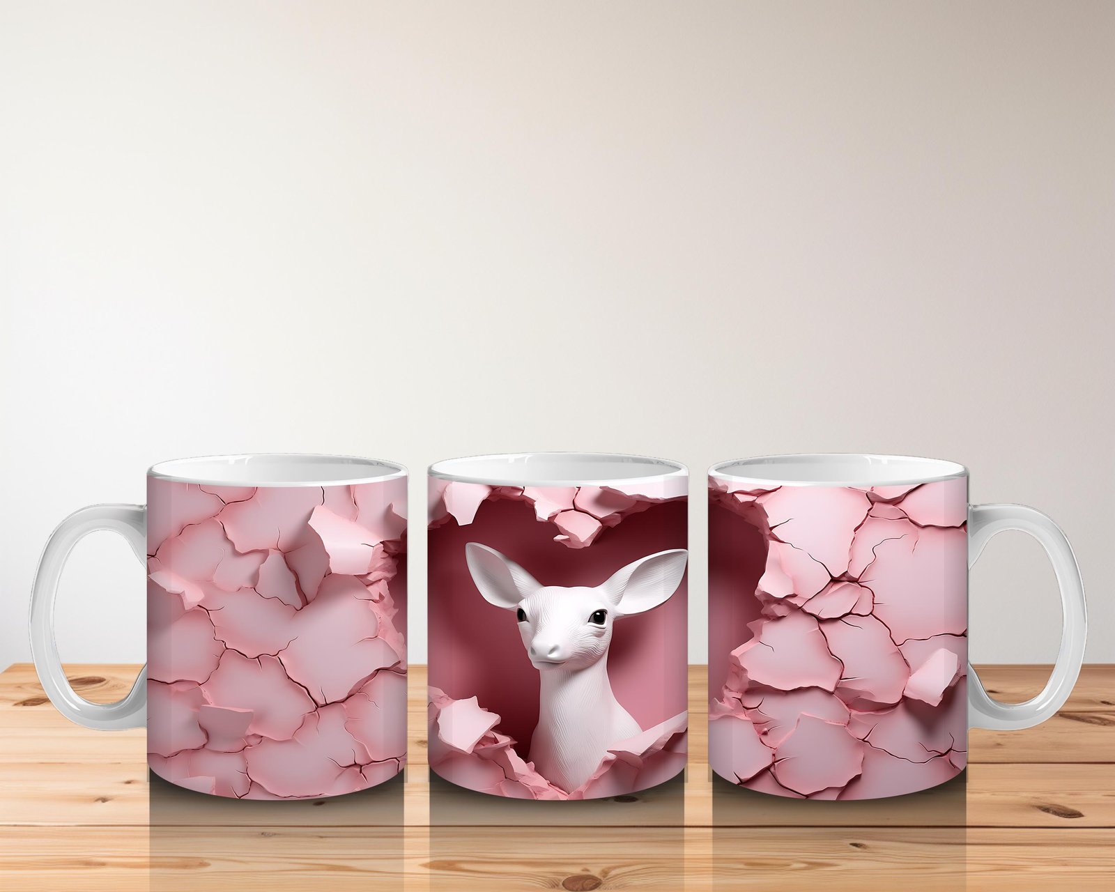 Çocuklara Sütü Sevdiren Aşkı Fısıldayan Geyik Kupa Bardak - 5