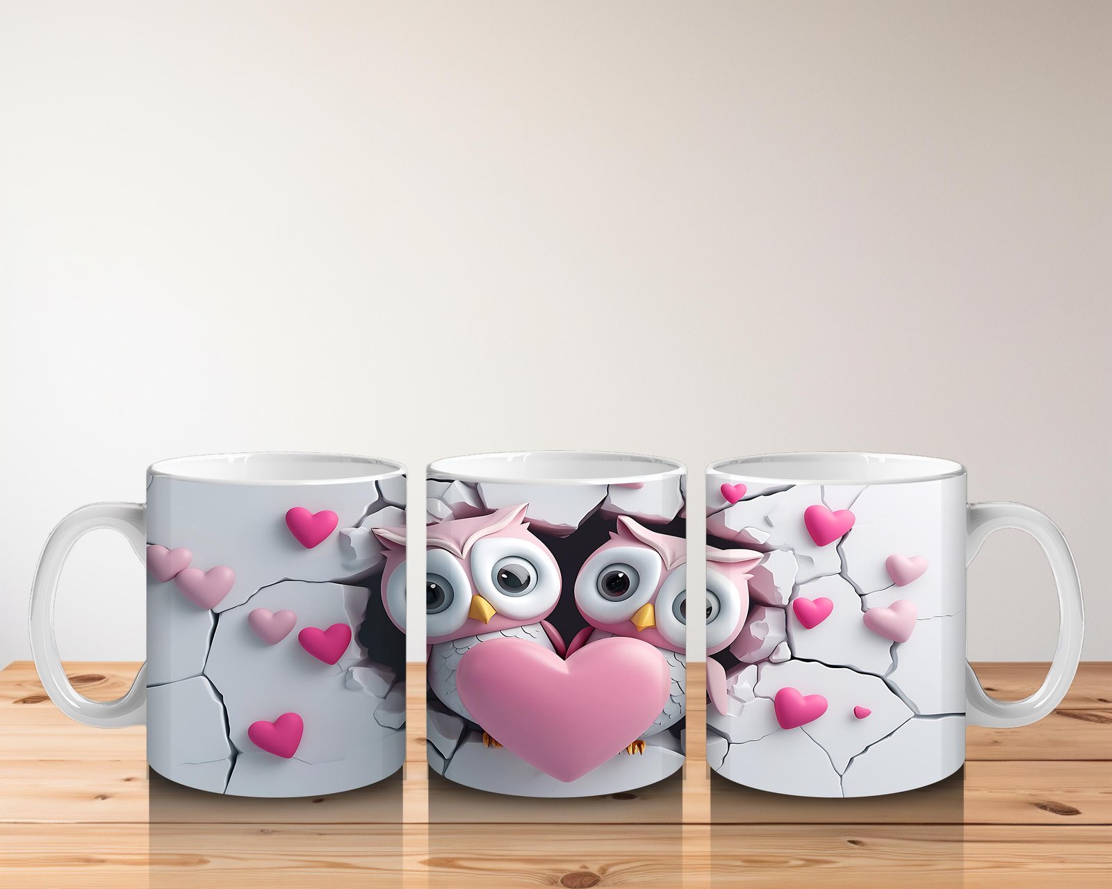 Çocuklara Sütü Sevdiren Aşkı Paylaşan Baykuş Çifti Kupa Bardak - 5