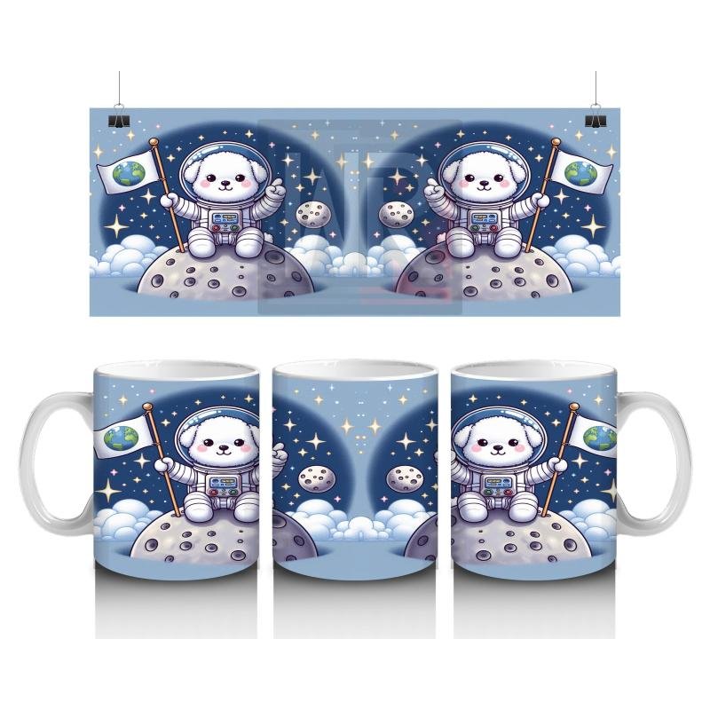 Çocuklara Sütü Sevdiren Astronot Ayı Kupa Bardak