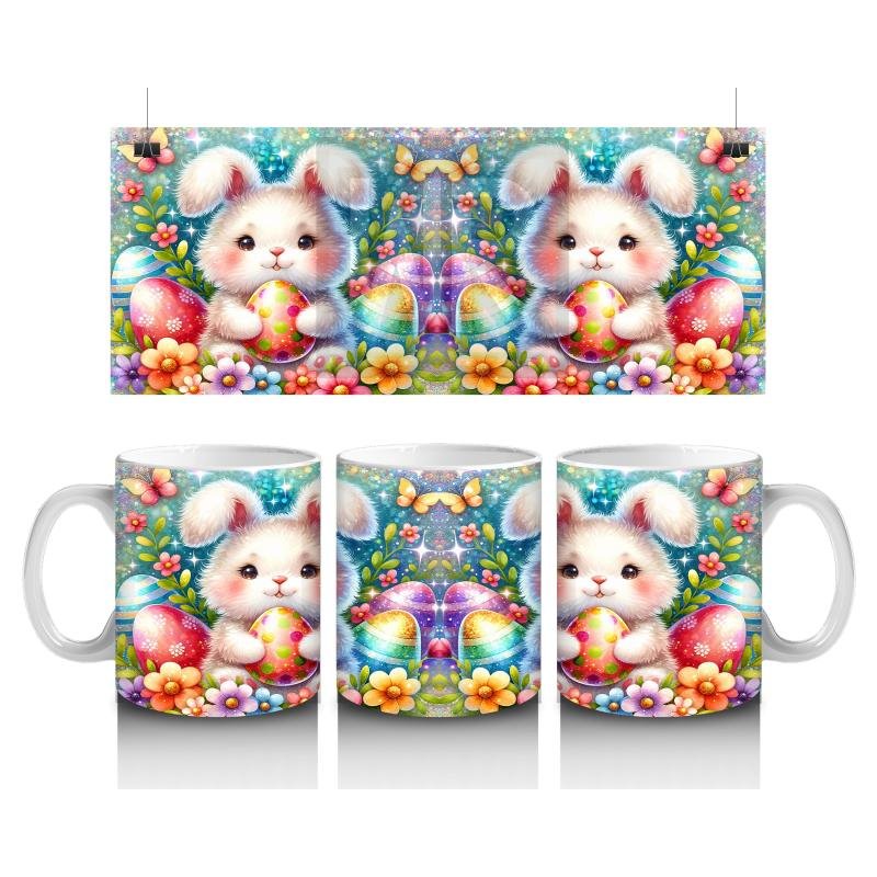 Çocuklara Sütü Sevdiren Bahar Tavşanı Kupa Bardak