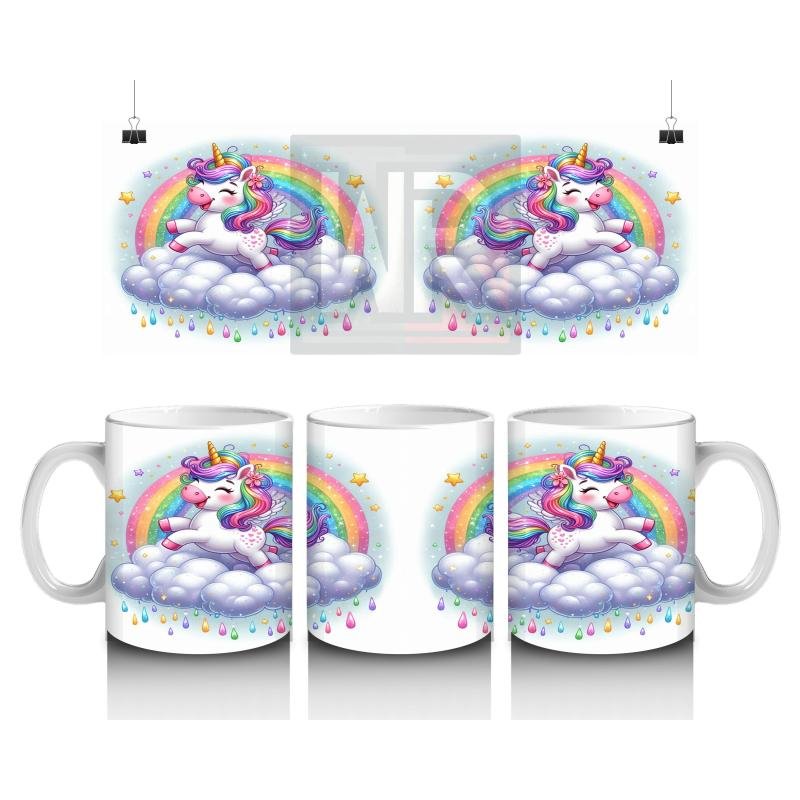 Çocuklara Sütü Sevdiren Bulut Rüyası Unicorn Kupa Bardak