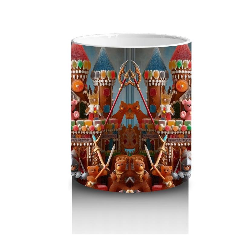 Çocuklara Sütü Sevdiren Büyülü Şeker Kale Karnavalı Kupa Bardak - 3