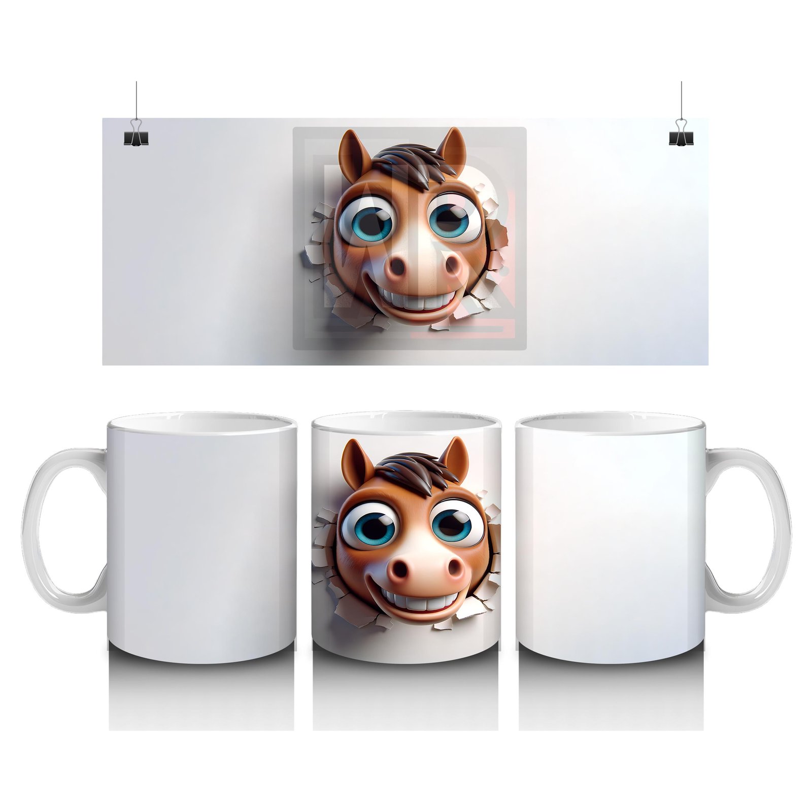 Çocuklara Sütü Sevdiren Cesur At Kupa Bardak