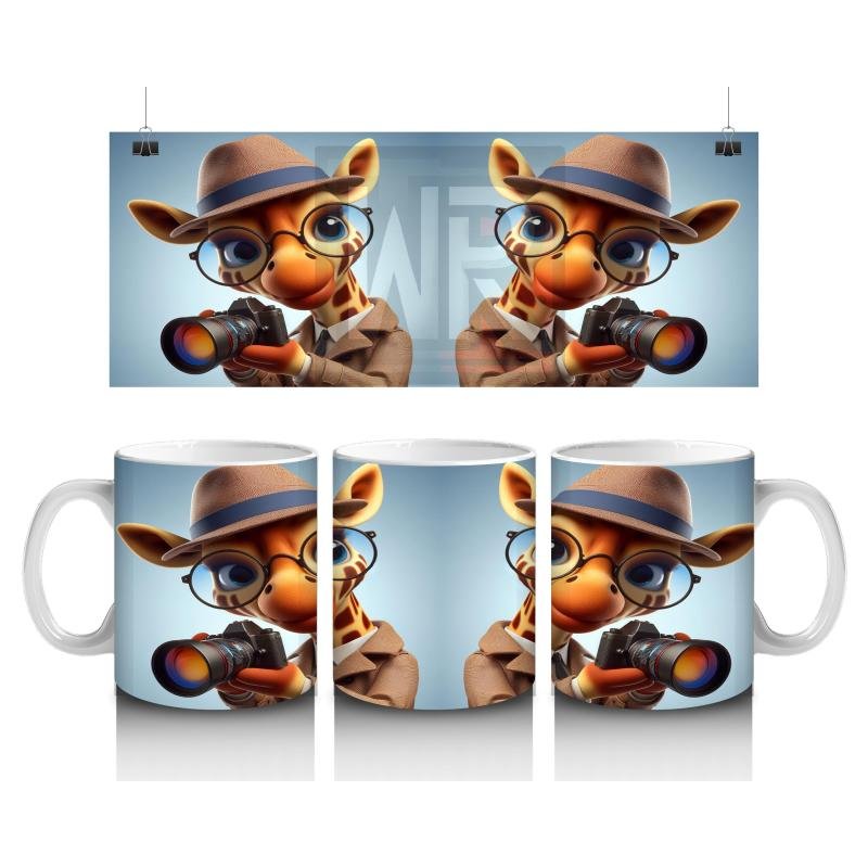 Çocuklara Sütü Sevdiren Dedektif Zürafa Kupa Bardak