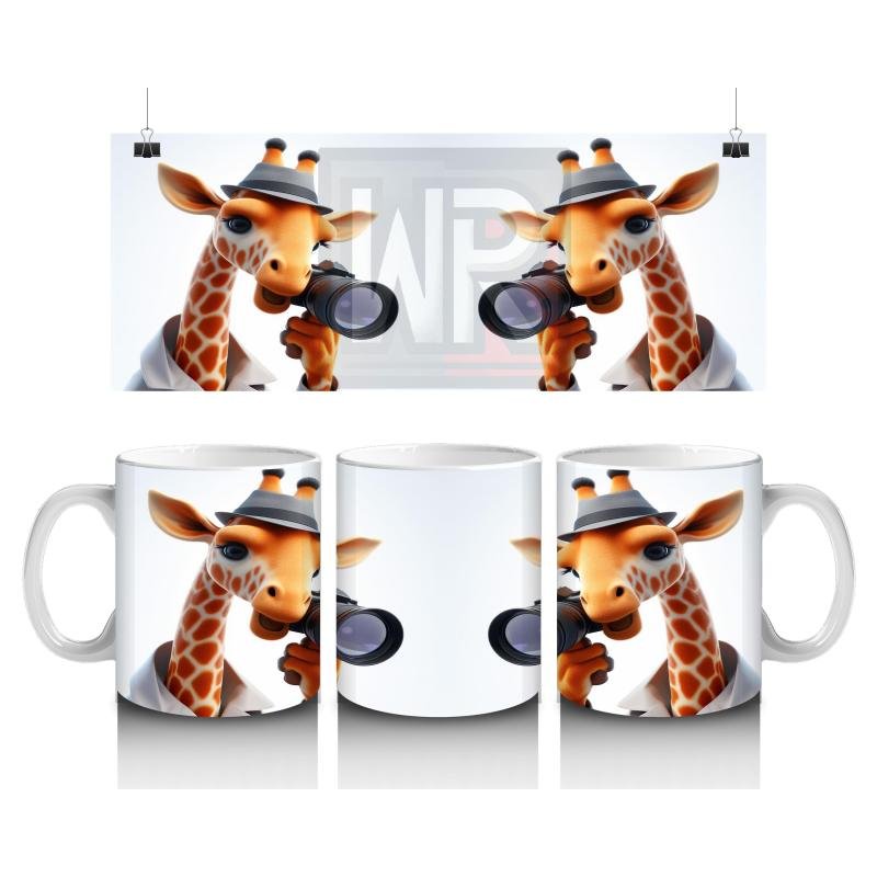 Çocuklara Sütü Sevdiren Dürbünlü Zürafa Kaşifler Kupa Bardak