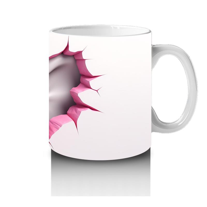 Çocuklara Sütü Sevdiren Duvarı Delip Bakan Fil Kupa Bardak - 4