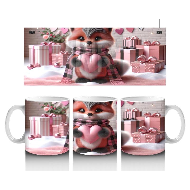 Çocuklara Sütü Sevdiren Hediye Dolu Rakun Kupa Bardak