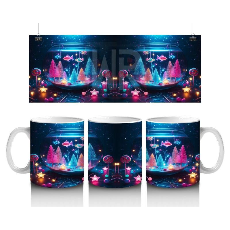 Çocuklara Sütü Sevdiren Işıltılı Kristal Orman Kupa Bardak