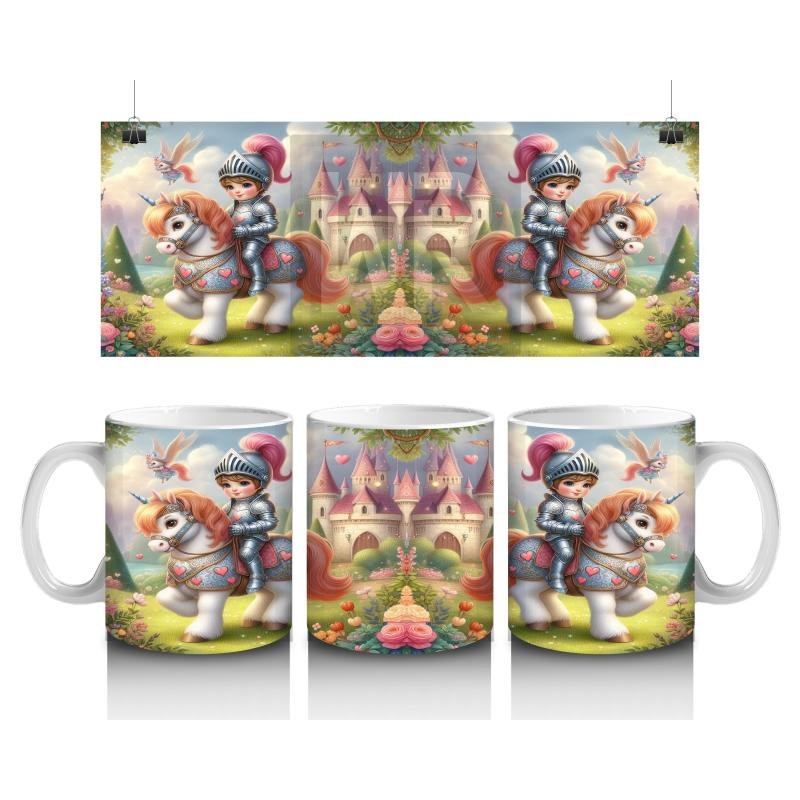 Çocuklara Sütü Sevdiren Kraliyet Atlı Macera Kupa Bardak