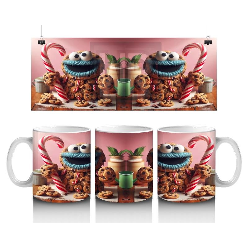 Çocuklara Sütü Sevdiren Kurabiye Canavarı Şenliği Kupa Bardak