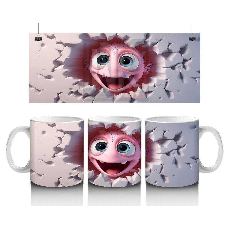 Çocuklara Sütü Sevdiren Meraklı Palyaço Balığı Kupa Bardak