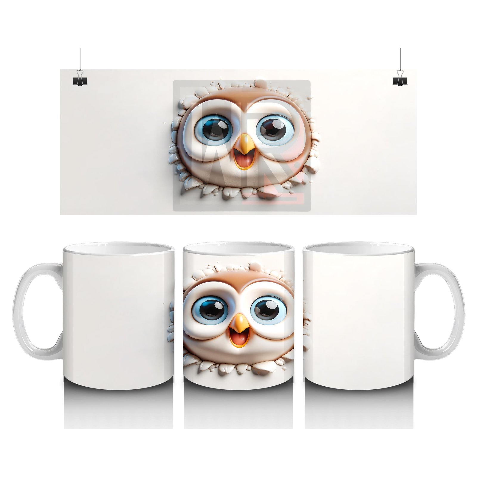 Çocuklara Sütü Sevdiren Minik Baykuş Kupa Bardak