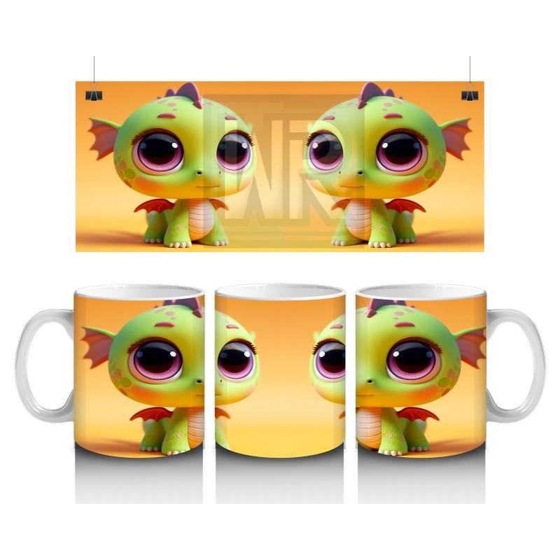 Çocuklara Sütü Sevdiren Minik Deniz Ejderhası Kupa Bardak