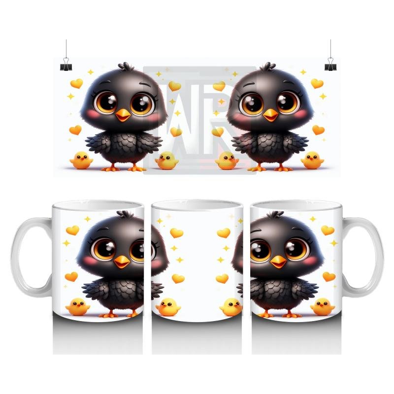 Çocuklara Sütü Sevdiren Minik Kuzgun Kupa Bardak