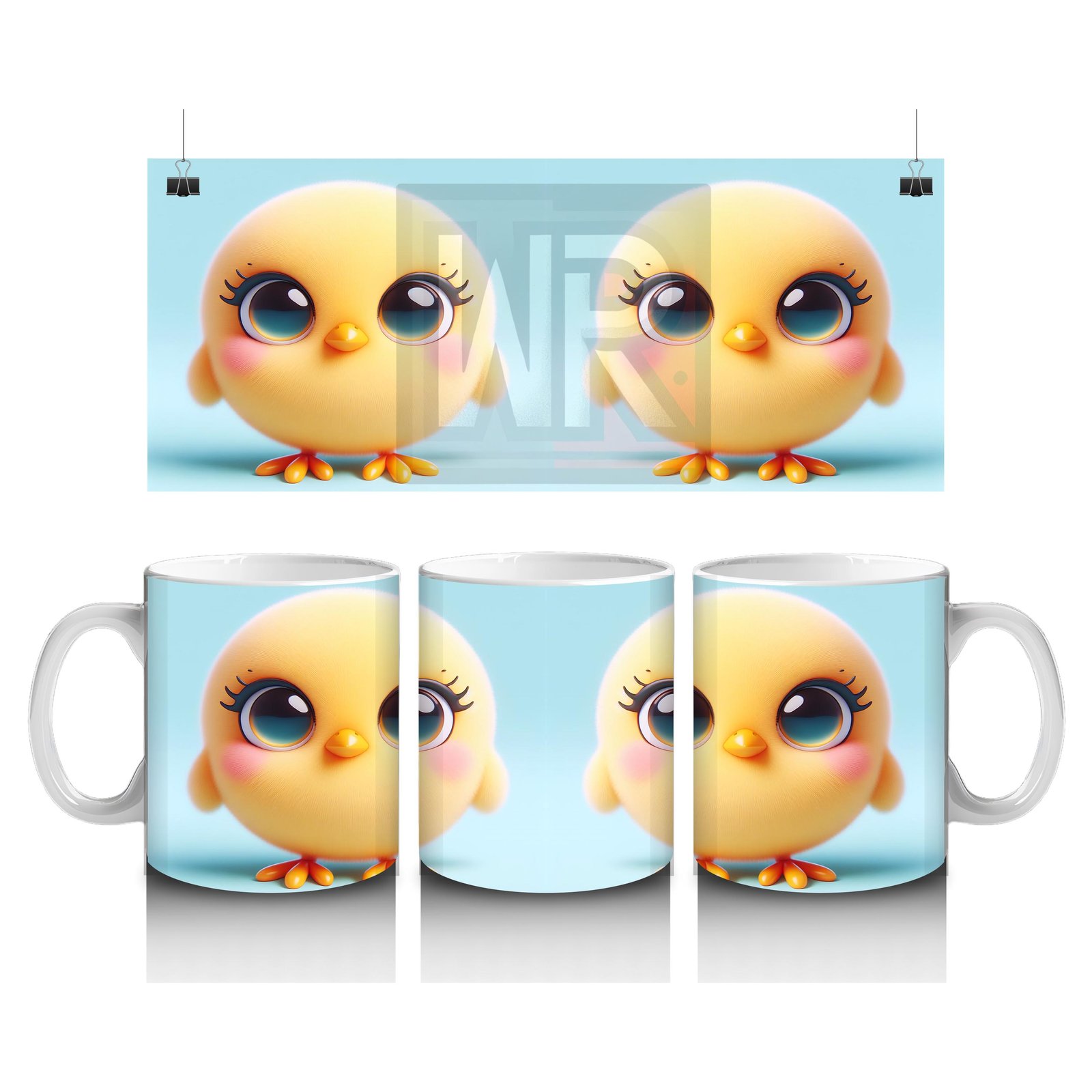 Çocuklara Sütü Sevdiren Minik Sarı Civciv Kupa Bardak