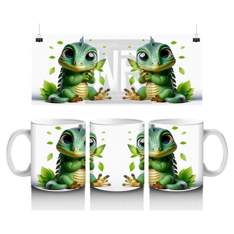 Çocuklara Sütü Sevdiren Orman Dinozor Yavrusu Kupa Bardak