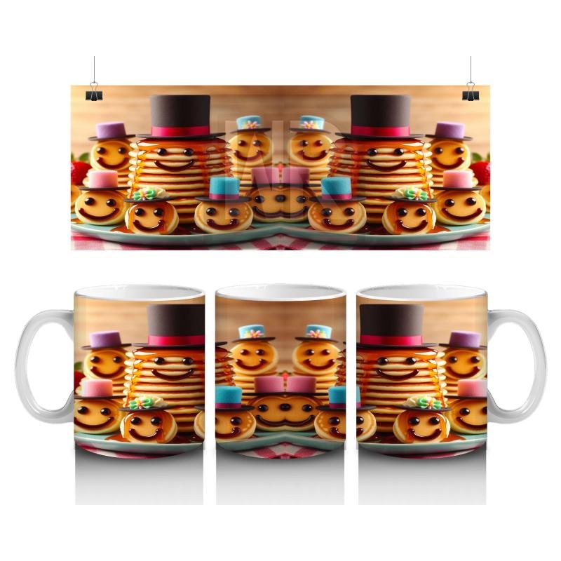 Çocuklara Sütü Sevdiren Pankek Karnavalı Kupa Bardak