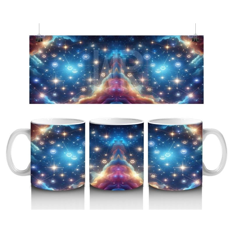 Çocuklara Sütü Sevdiren Parıldayan Yıldız Bulutu Kupa Bardak