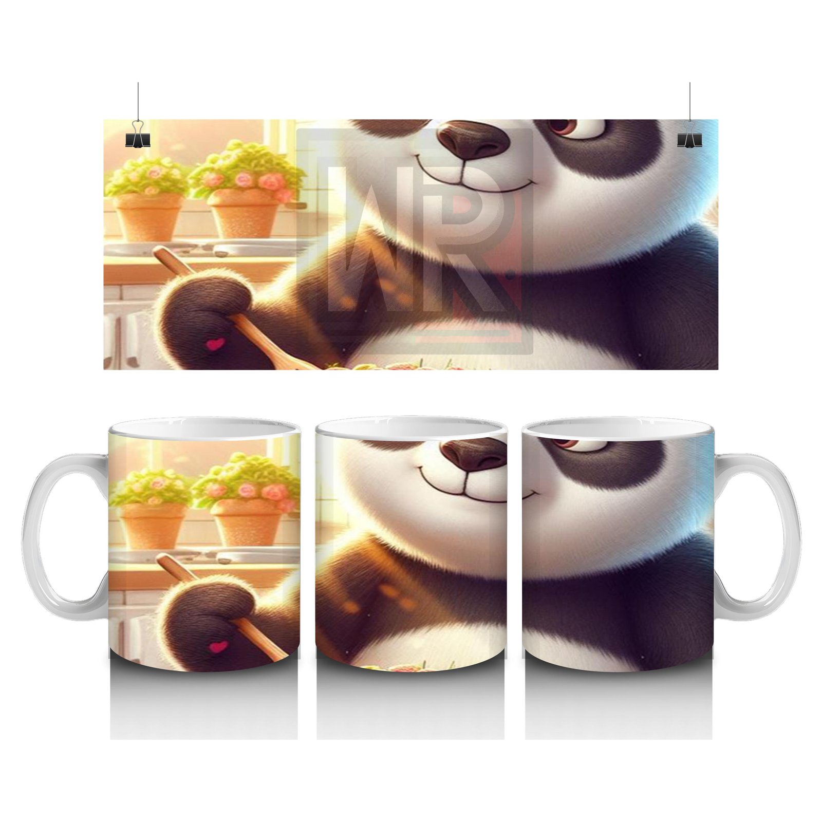 Çocuklara Sütü Sevdiren Pasta Keyfi Panda Kupa Bardak