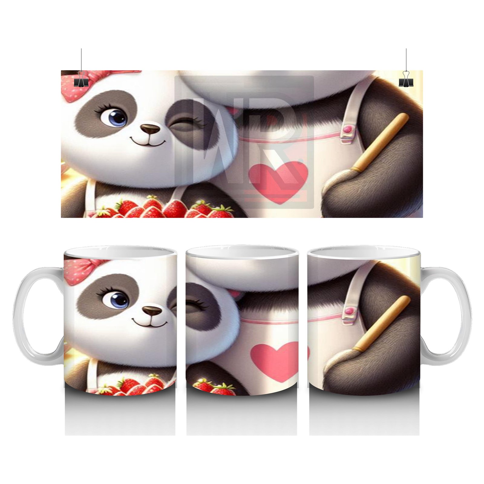 Çocuklara Sütü Sevdiren Pasta Yapan Panda Kupa Bardak