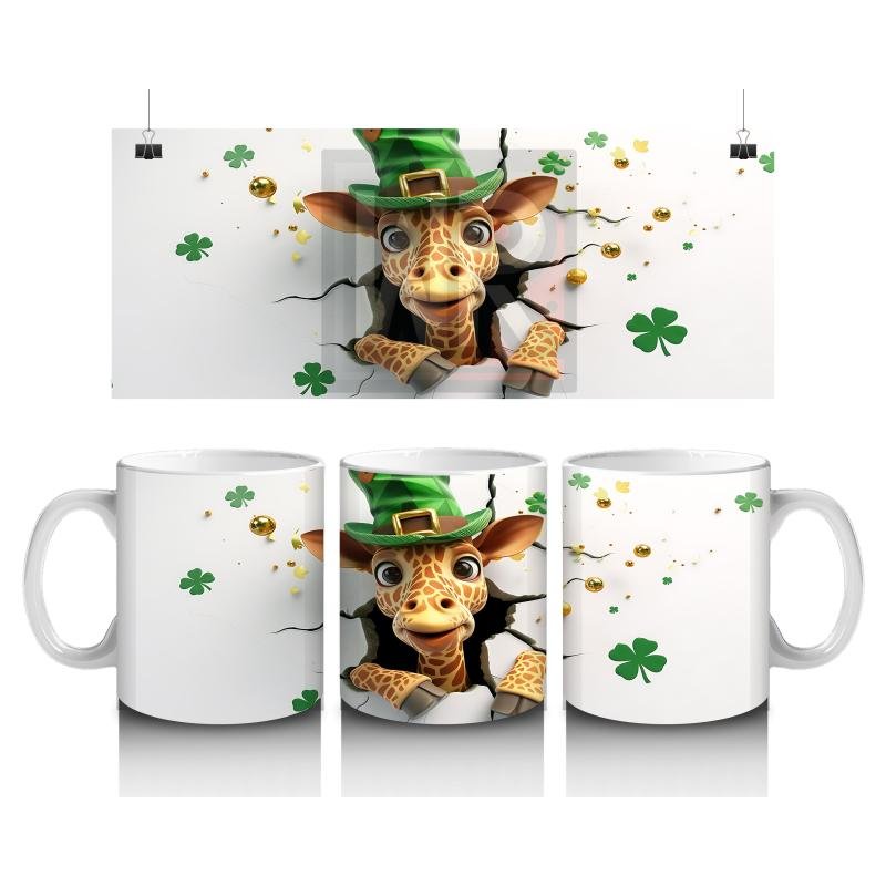 Çocuklara Sütü Sevdiren Şanslı Zürafa Kaşif Kupa Bardak