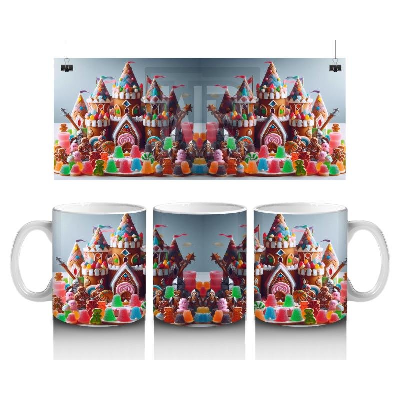 Çocuklara Sütü Sevdiren Şekerden Kale Karnavalı Kupa Bardak