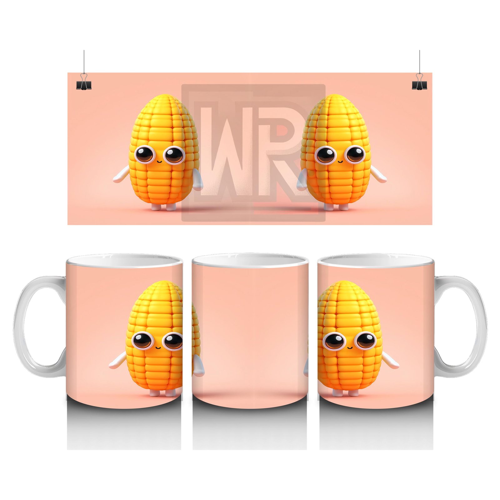 Çocuklara Sütü Sevdiren Sevimli Mısır Kahramanı Kupa Bardak