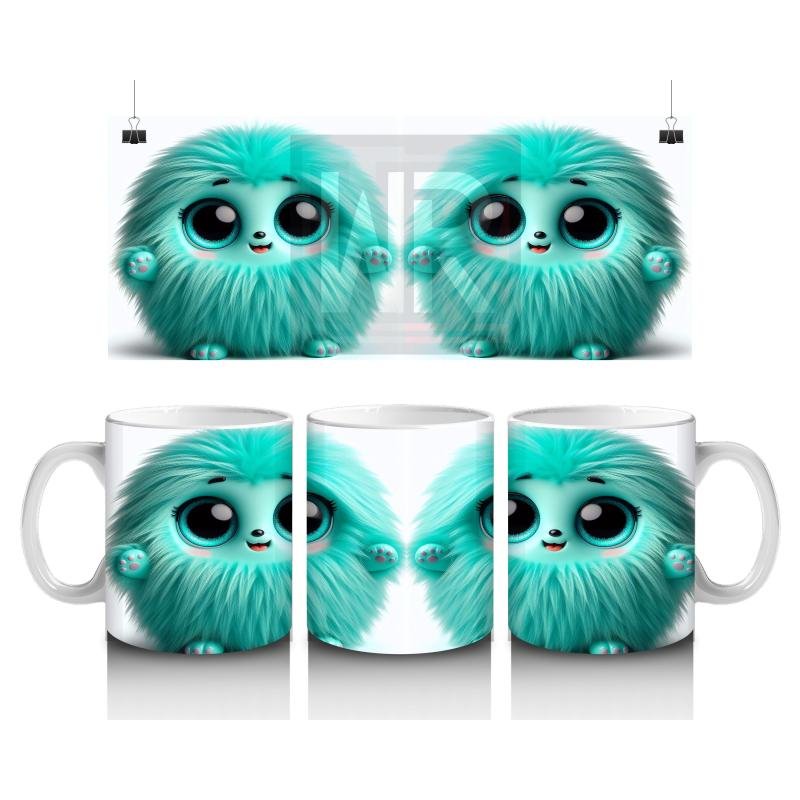 Çocuklara Sütü Sevdiren Tüylü Peluş Dostu Kupa Bardak