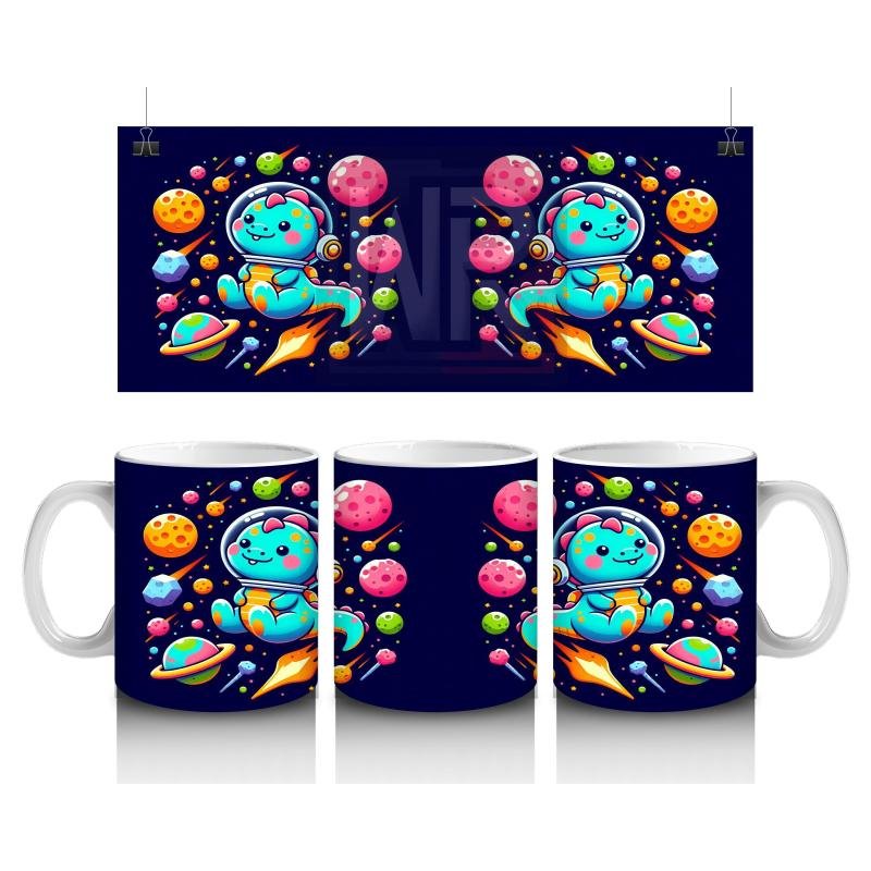 Çocuklara Sütü Sevdiren Uzay Keşif Kedisi Kupa Bardak