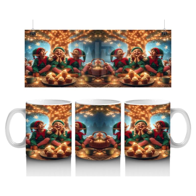 Çocuklara Sütü Sevdiren Yılbaşı Perisi Elf Kupa Bardak