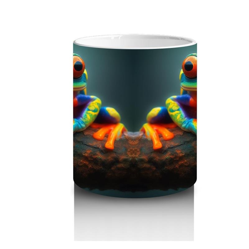 Çocuklara Sütü Sevdiren Zıplayan Kurbağa Kupa Bardak - 3