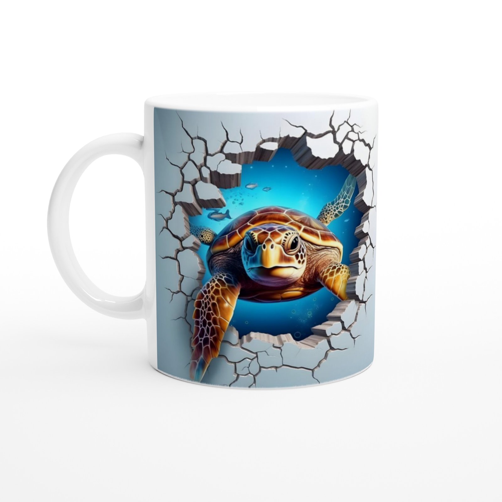 Deniz Kaplumbağası Baskılı Kupa Bardak