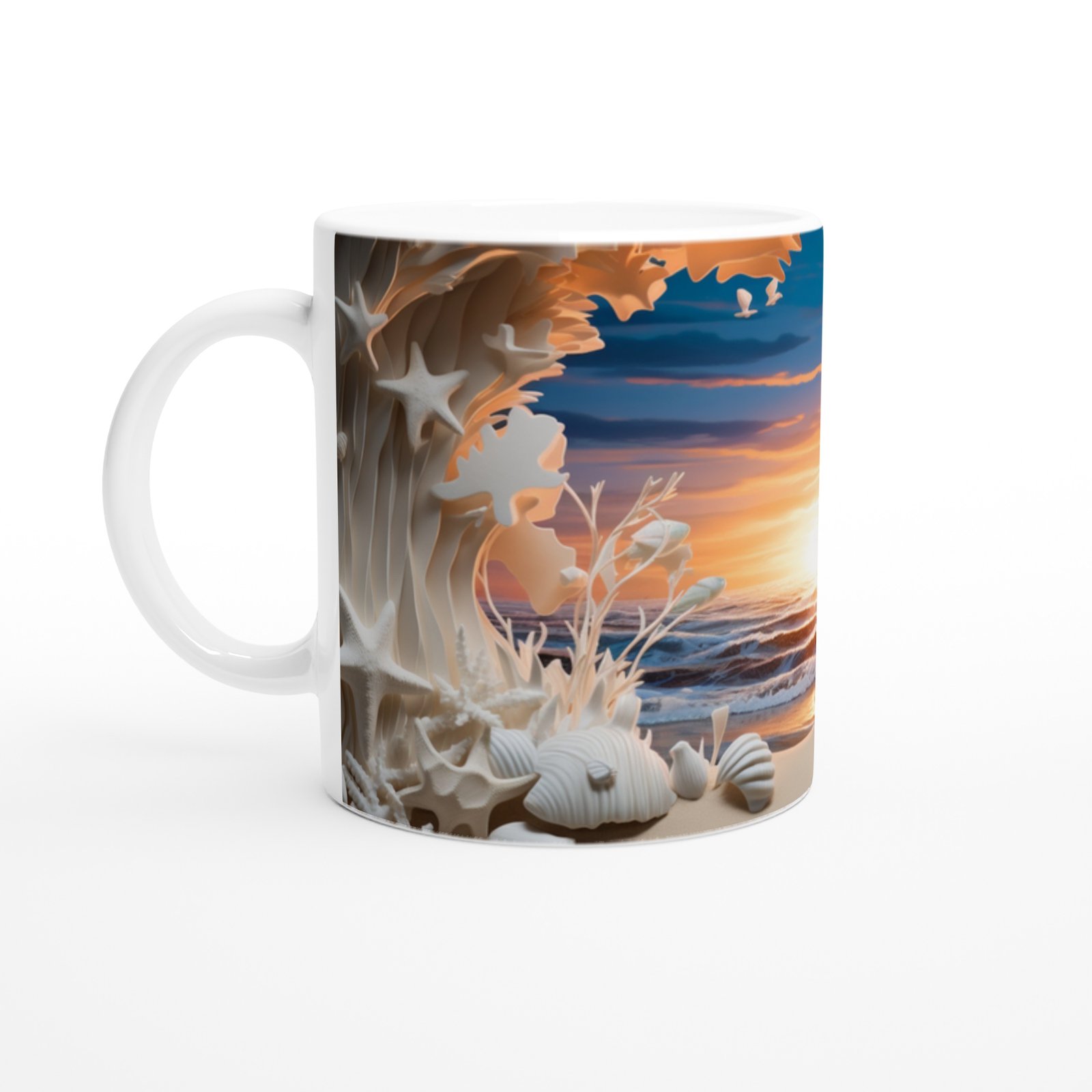 Deniz Mağarasından Gün Doğumu Kupa Bardak - 2