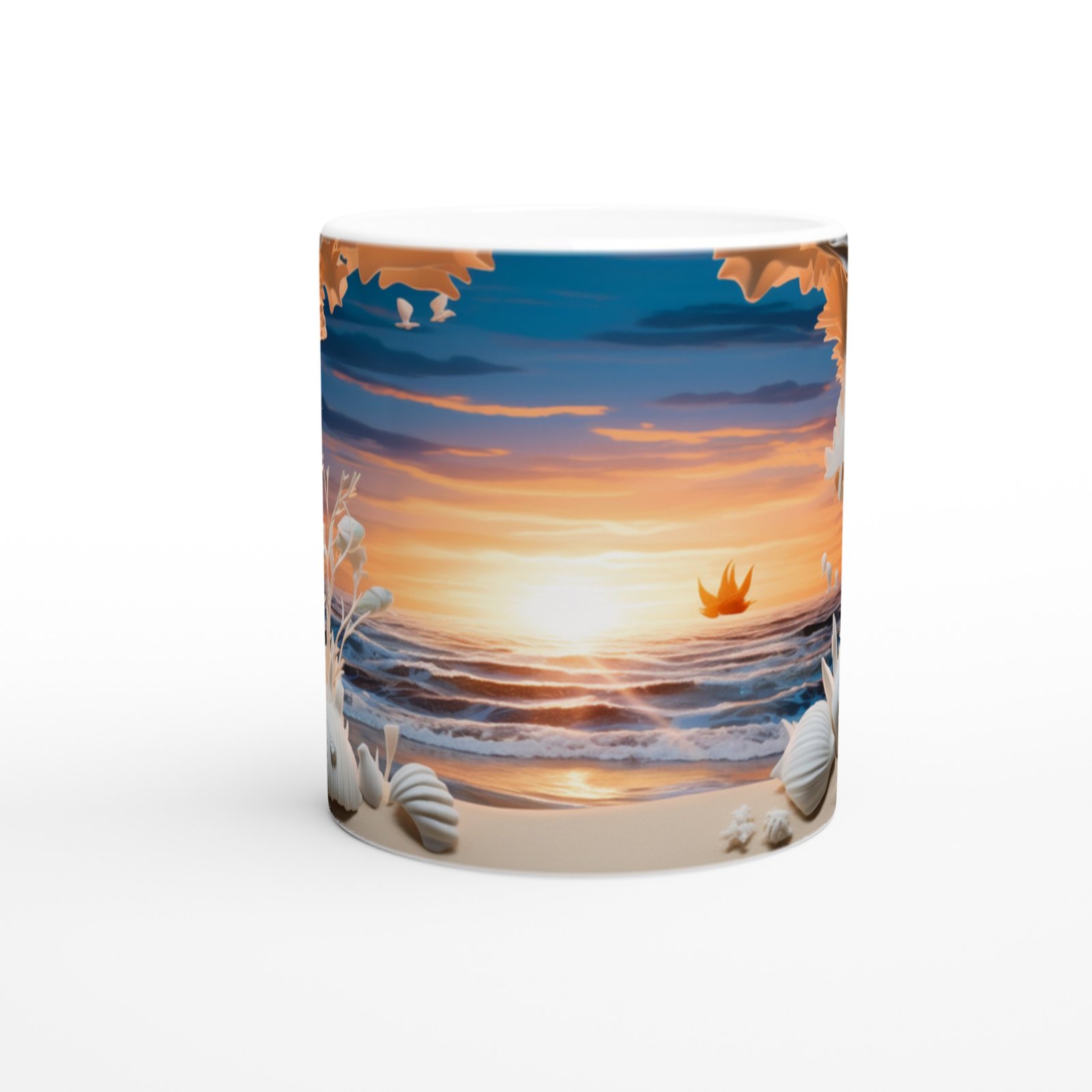 Deniz Mağarasından Gün Doğumu Kupa Bardak