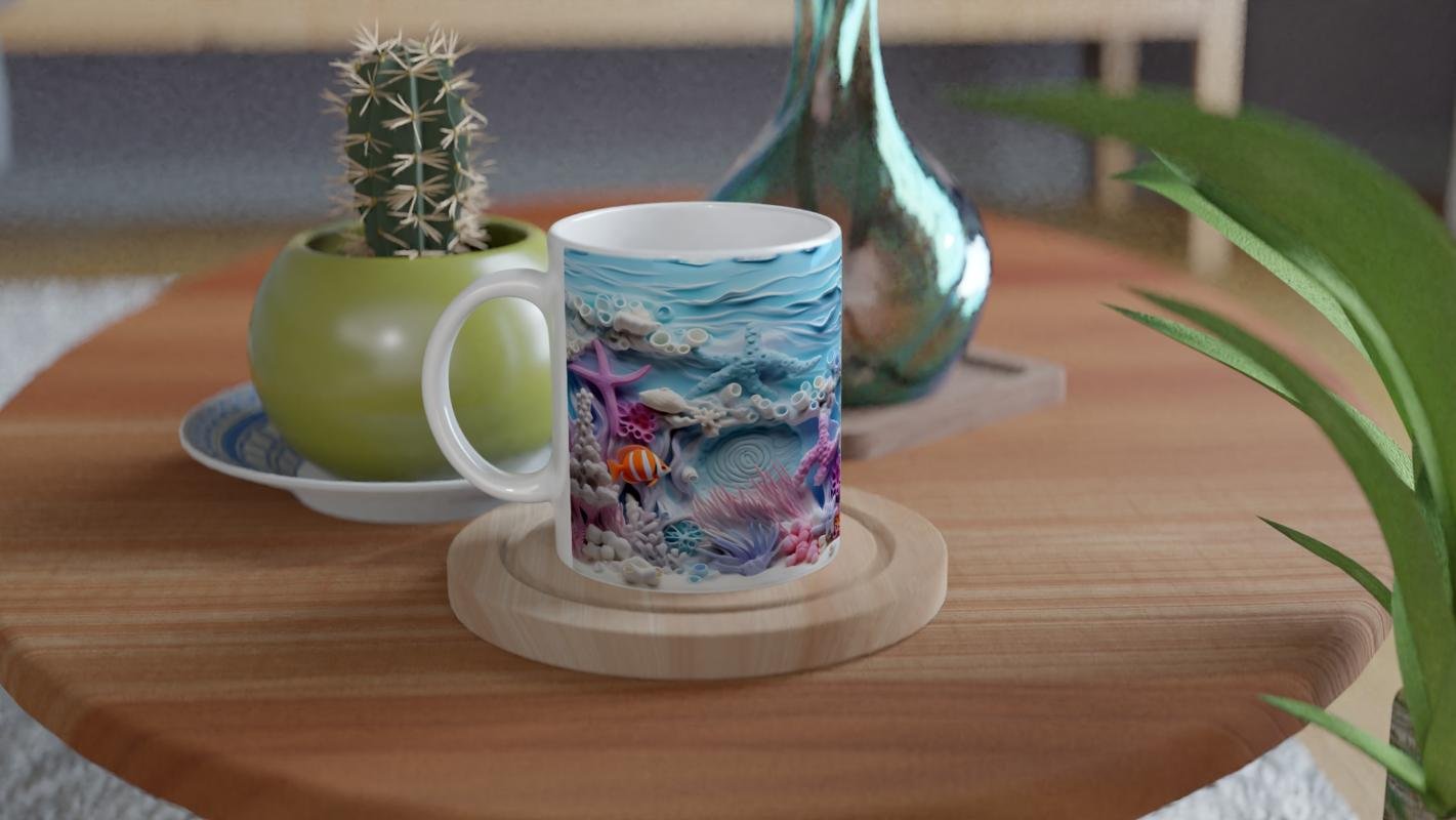 Deniz Yıldızlarının Büyüsü Kupa Bardak - 4