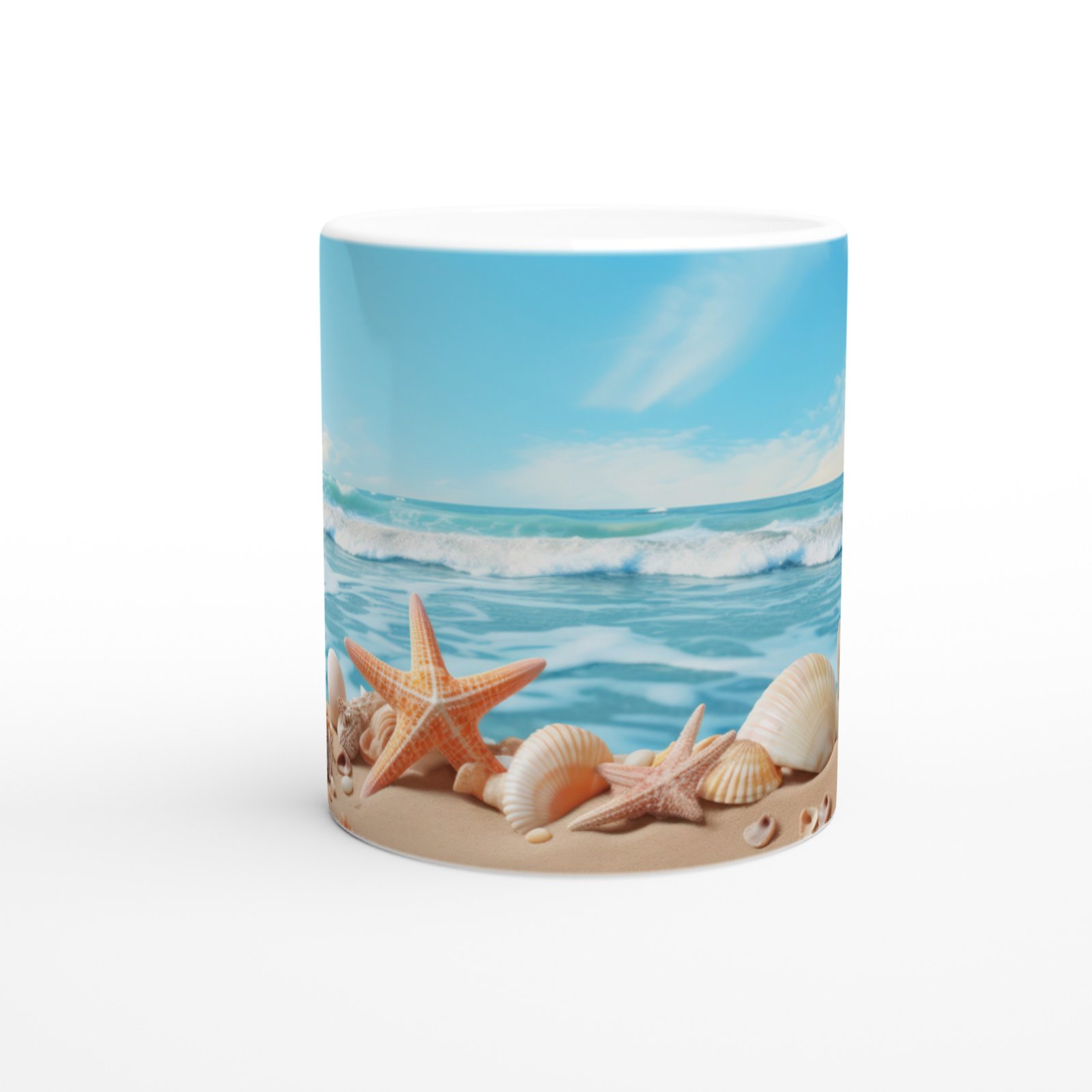 Deniz Yıldızlarıyla Süslenmiş Mercan Dünyası Kupa Bardak