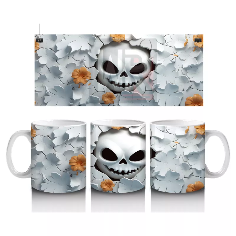 Duvar Çatlağında Gizlenen Kabak Gülümsemesi – Hediyelik Kahve Kupası