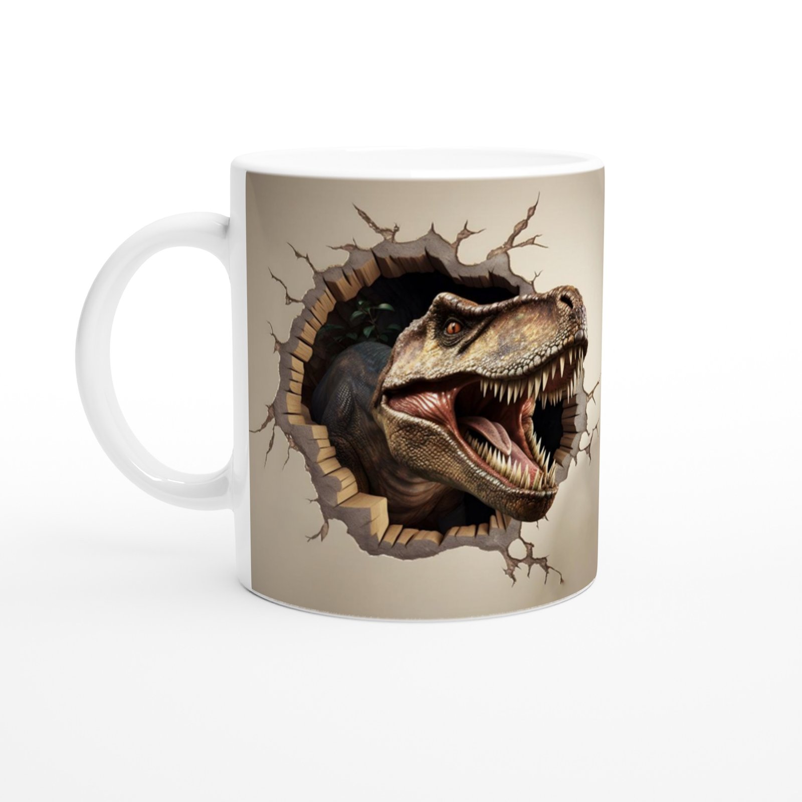 Duvar Kıran T-Rex Dinozor Kupa Bardak