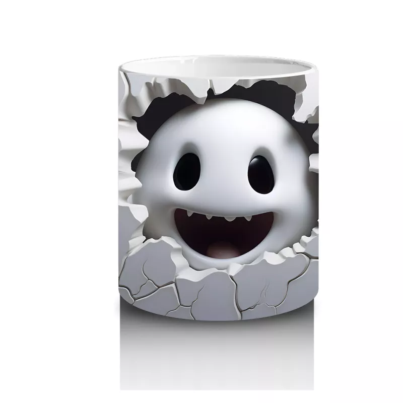 Duvarı Delen Neşeli Hayalet – Hediyelik Kahve Kupası - 3