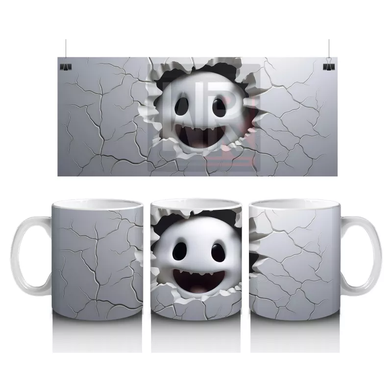 Duvarı Delen Neşeli Hayalet – Hediyelik Kahve Kupası