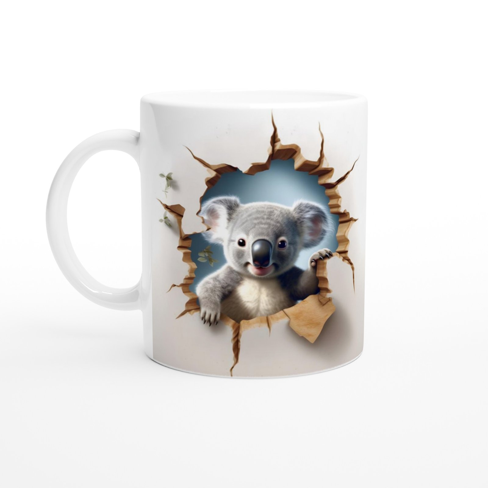 Duvarı Delen Sevimli Koala Kupa Bardak