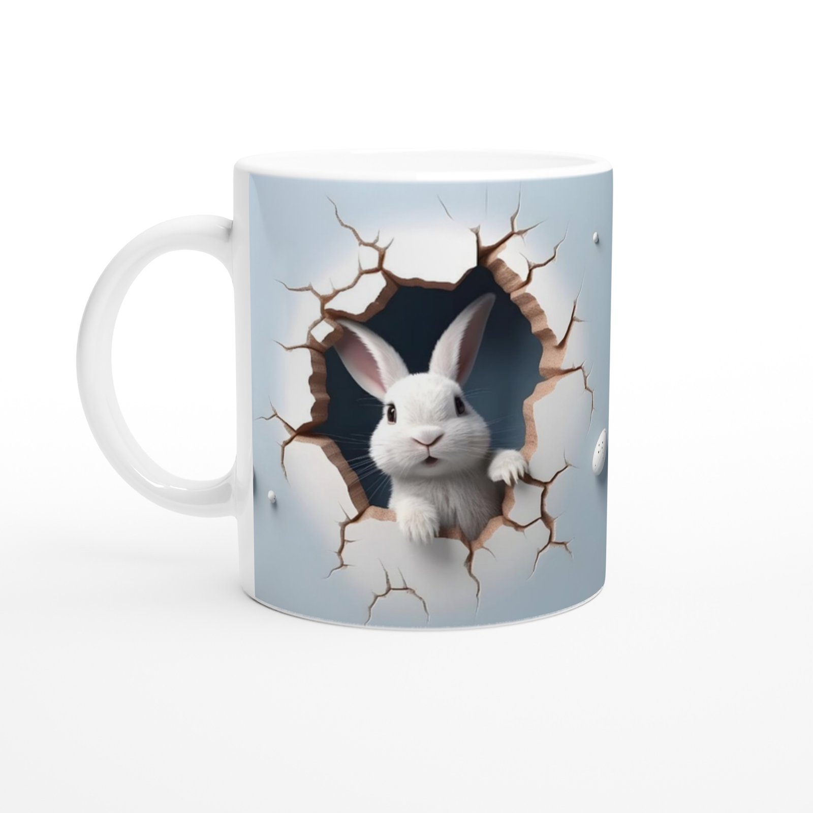 Duvarı Delen Tavşan Sürprizi Kupa Bardak