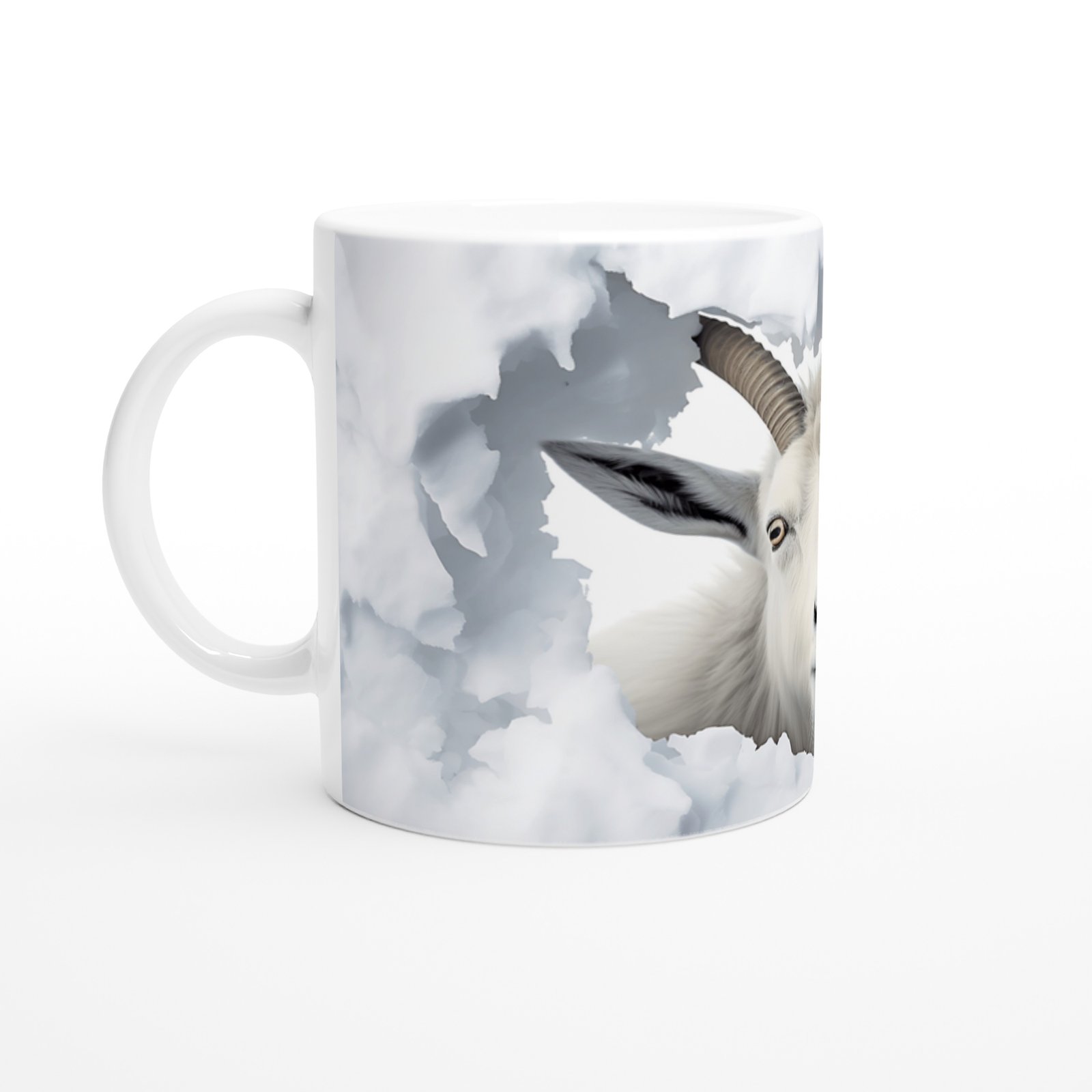 Duvarı Yarmış Dağ Keçisi Temalı Baskılı Kupa Bardak - 2