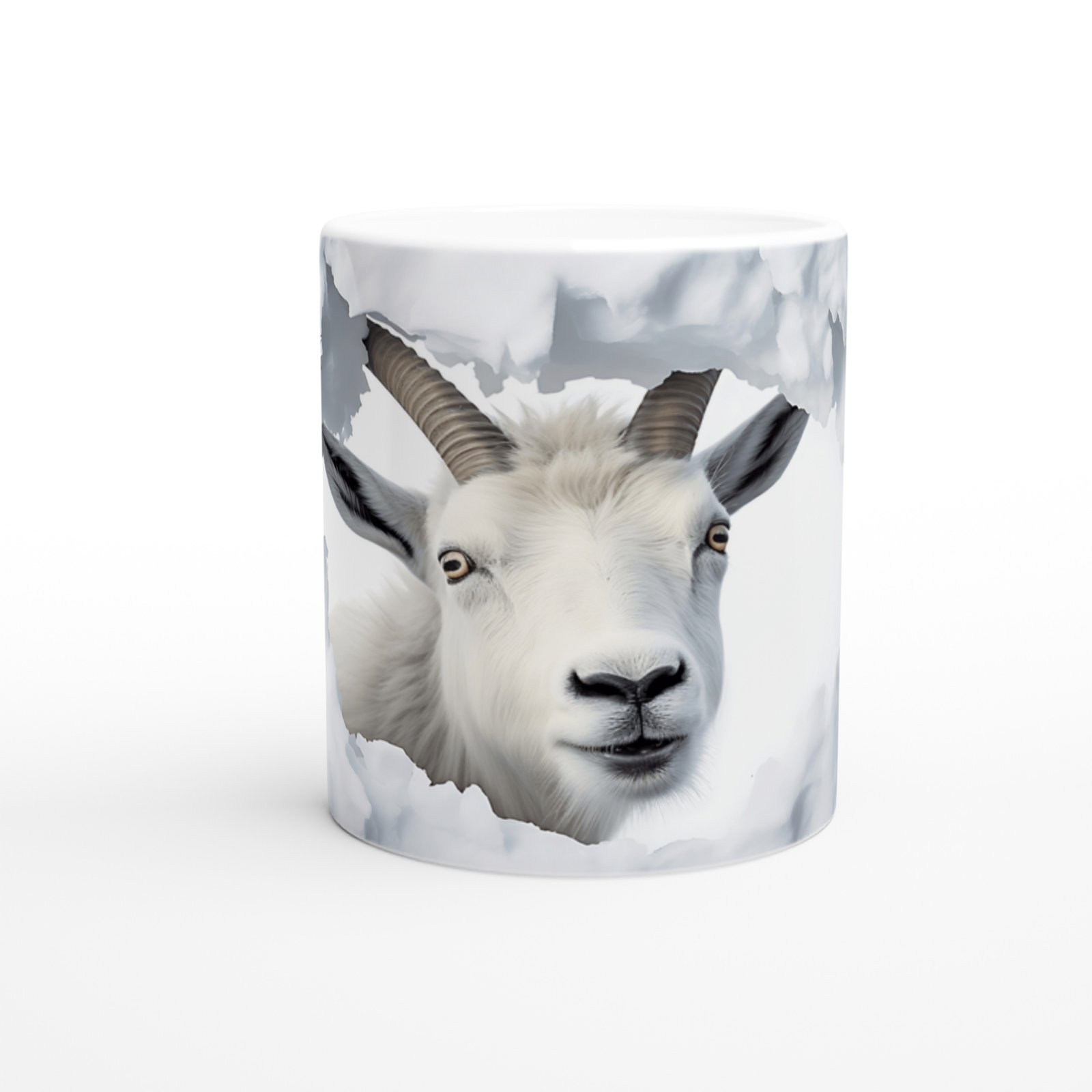 Duvarı Yarmış Dağ Keçisi Temalı Baskılı Kupa Bardak