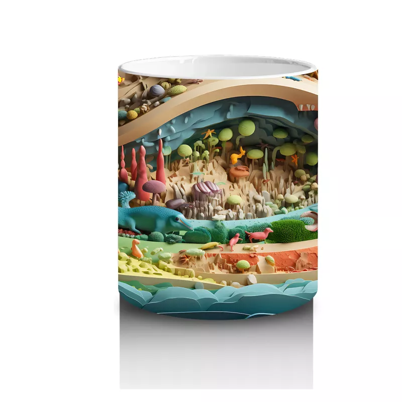 Fantezi Orman Yolu – Masalsı Renkler – Baskılı Kupa - 3