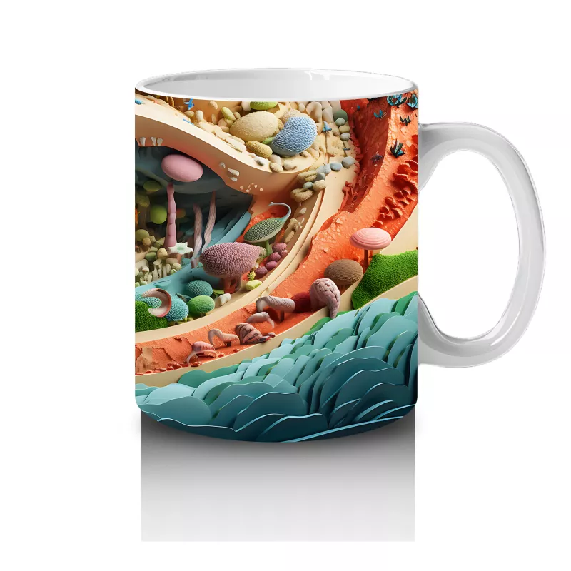 Fantezi Orman Yolu – Masalsı Renkler – Baskılı Kupa - 4