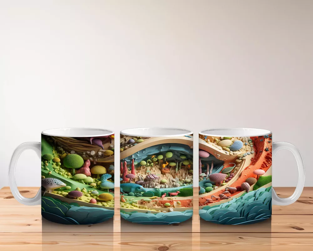 Fantezi Orman Yolu – Masalsı Renkler – Baskılı Kupa - 5