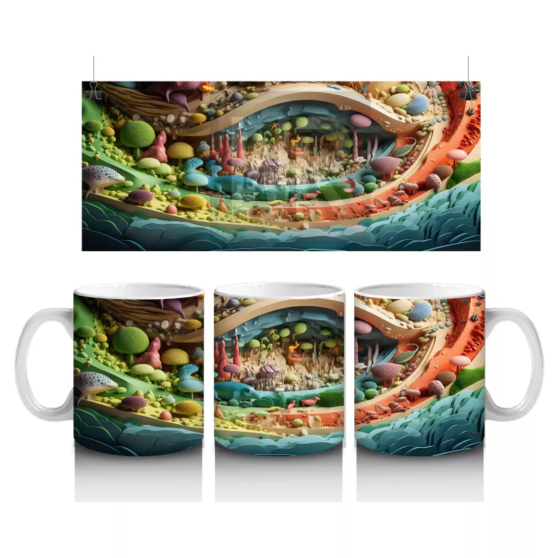 Fantezi Orman Yolu – Masalsı Renkler – Baskılı Kupa